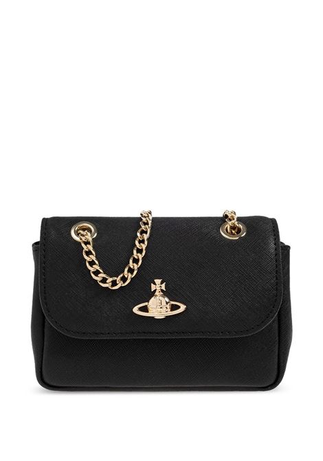 Borsa a spalla Victoria in nero Vivienne Westwood - donna VIVIENNE WESTWOOD | 5C01000BWL001NN402